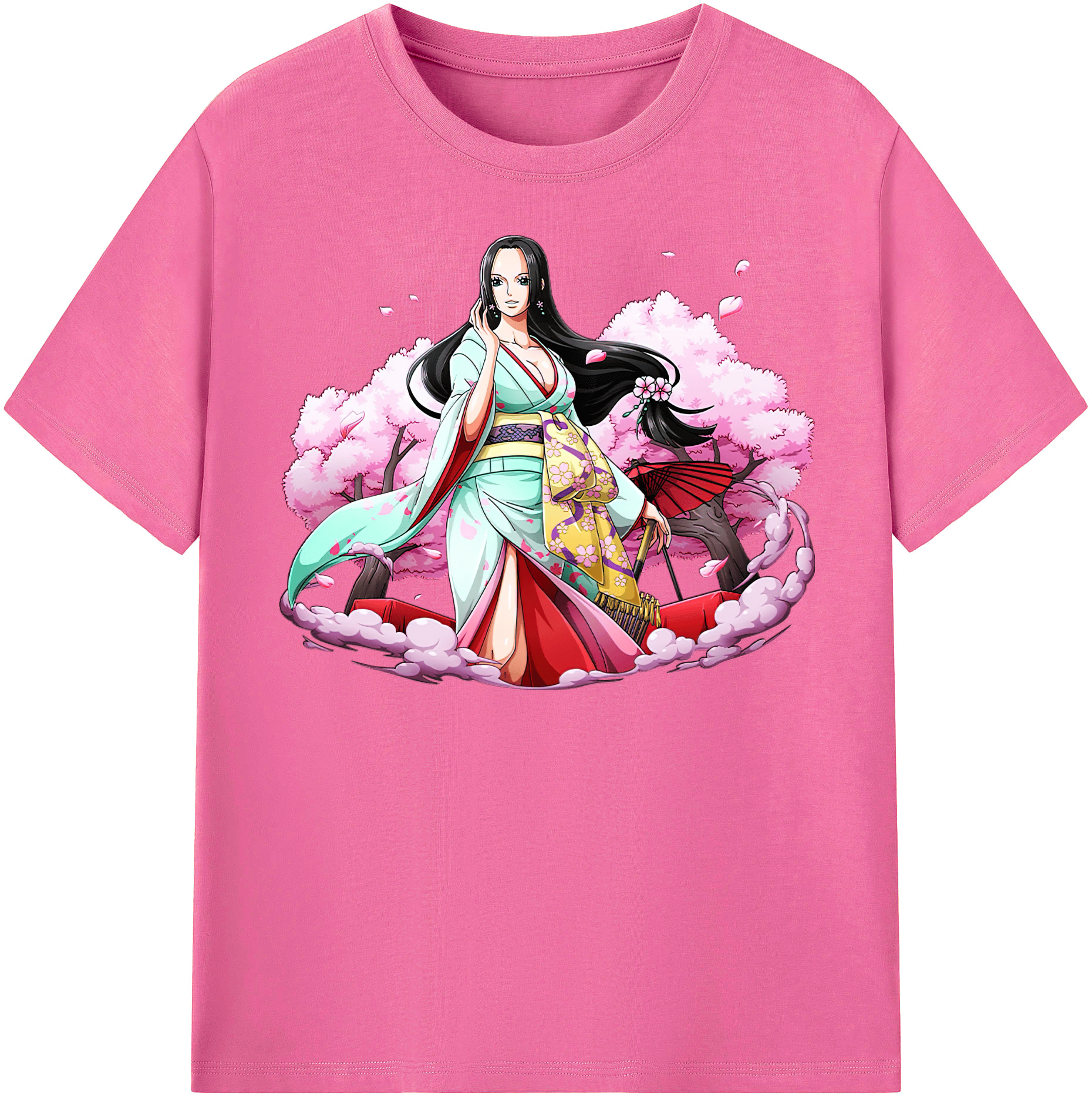 ワンピース ボア・ハンコック ONE PIECE Boa·Hancock レディースカジュアルプリントTシャツ（綿100％）